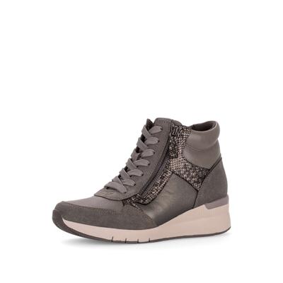 Sneaker GABOR "Sneaker high", Damen, Gr. 42, grau, Schuhe Sneaker