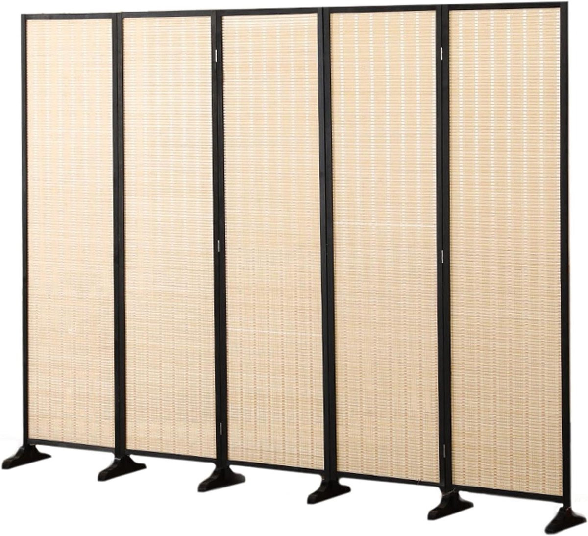 Japanse stijl 5-panel paravent scheidingswand voor privacy en kamerverdeling