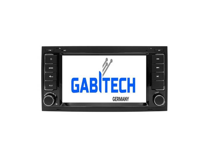 GABITECH 7 Android 13 Autoradio GPS Für VW Touareg Transporter T5 Multivan Autoradio (FM / AM-Radio, RDS, DAB+ Optional, Kabellos Apple Carplay und Android Auto, Sprachsteuerung)