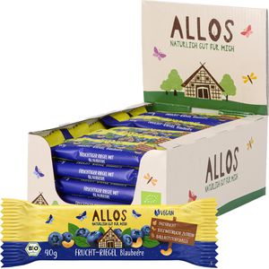 Allos Fruchtriegel Blaubeere, BIO, je 40 g, 25 Riegel