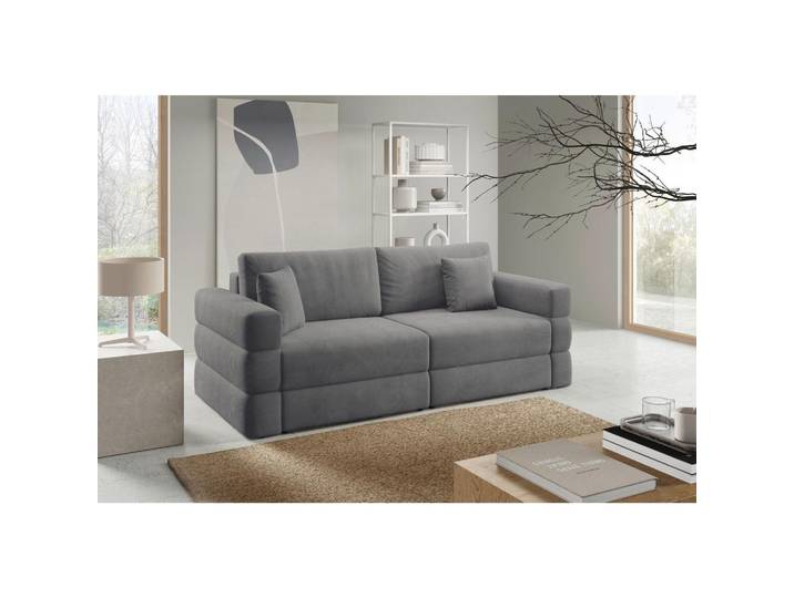 Schlafsofa Terazzo Dunkelgrau B: 254cm