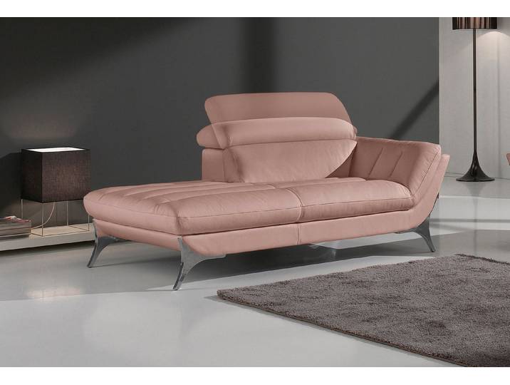 Egoitaliano Recamiere Sueli, extravagantes Design und erstklassiger Sitzkomfort, Solitärmöbel, hochwertiger Lederbezug, inklusive Kopfteilverstellung