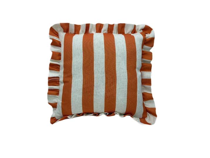 Zierkissen Natural & Feminine Glamour terracotta 95 Prozent Polyester, 5 Prozent Leinen B 45 T 45 cm - Material: 95% Polyester, 5% Leinen
