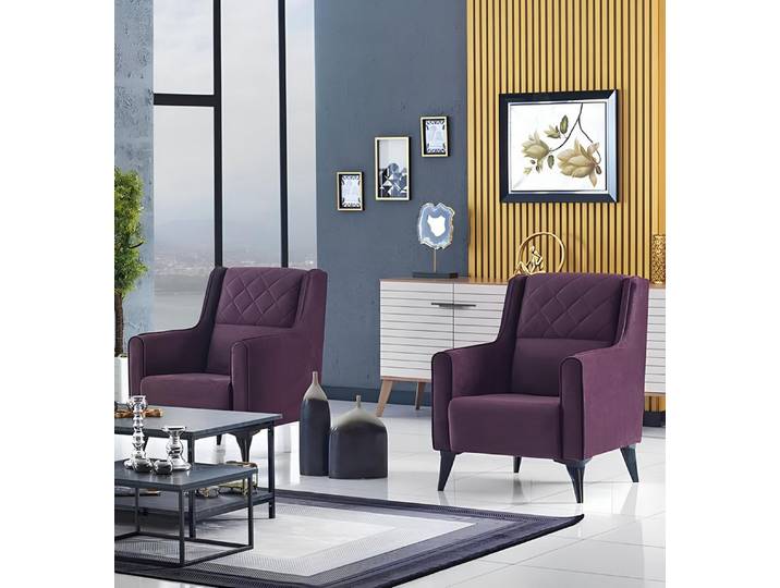 Xlmoebel Loungesessel Eleganter Polstersessel in modernem Design für Empfangsbereiche (2x Sessel), Hergestellt in Europa