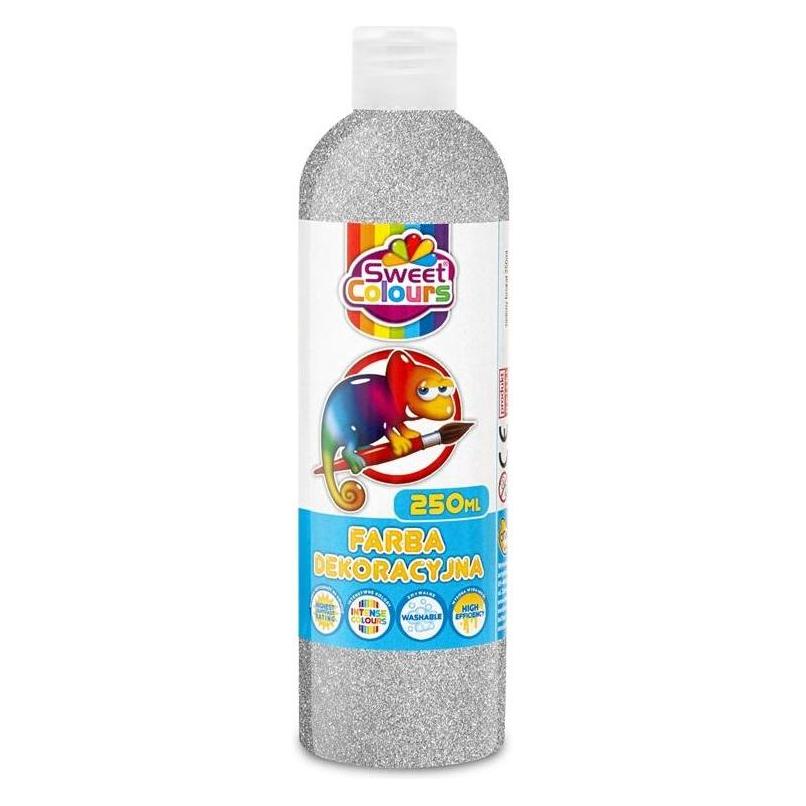 Sweet Colours Silberne Glitzer-Dekorationsfarbe, 250 ml (250 ml) (47590974)