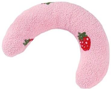 Uplift Essentials Ultra Soft Teddy Velvet Calming Pet Pillow pink