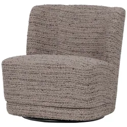 Drehsessel Atty - Chunky Melange-stoff Beige