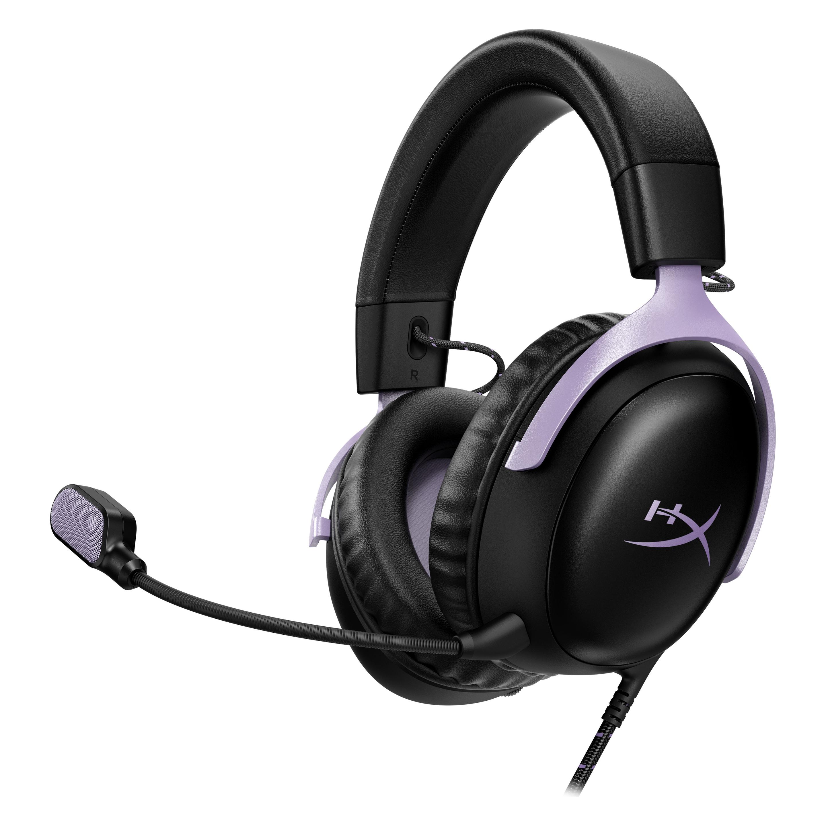 HyperX Cloud III - Gaming-Headset - (Schwarz/Lavendel) (Kabelgebunden) (DF7F0AA)