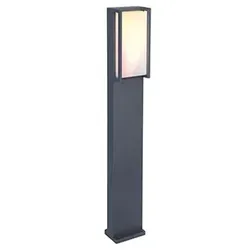 LED Smart Außenstehlampe Gartenleuchte Anthrazit Aluminium opal IP54 H 75 cm