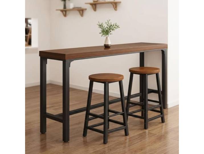 Bartisch Stehtisch Bistrotisch Hochtisch Rechteckig Schmal Küche Ohne Stuhl Bartisch Stehtisch Bistrotisch Hochtisch Theke Tresen Rechteckig Schmal Küche Wohnzimmer Balkon Metall Industrial Ohne Stühle