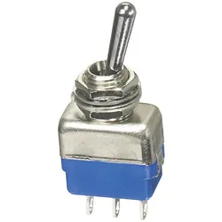 APEM Miniatur-Hebelschalter Serie 11000 250 V/AC 2 A, Schalter + Taster, Silber