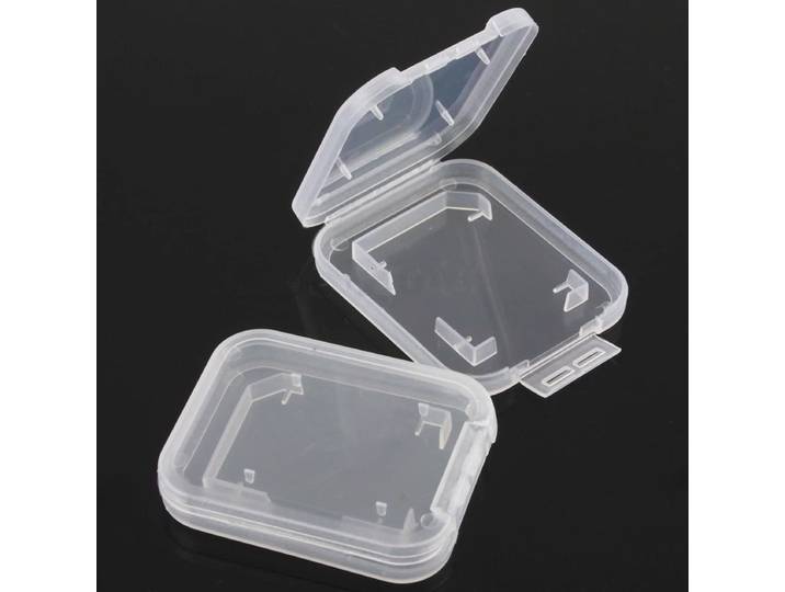 1000 pièces/lot Transparent Standard SD SDHC carte mémoire support boîte boîtes de rangement en gros