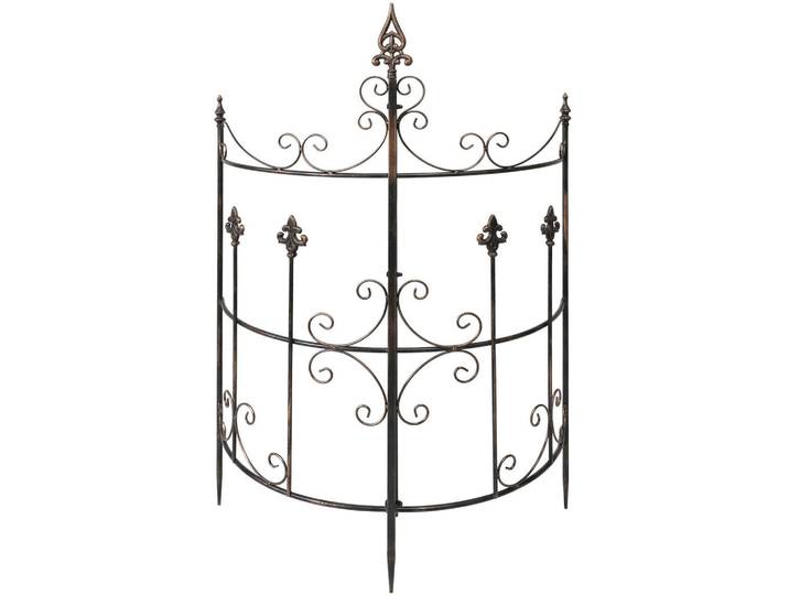 CLP Rankgitter 2er Set Metall Bronze, Bronzefarben, 73x123x33 cm, Dekoration, Gartendeko, Rankgitter