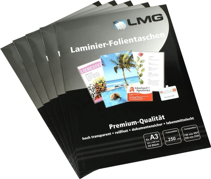 LMG 25 Laminierfolien glänzend für A3 250 micron