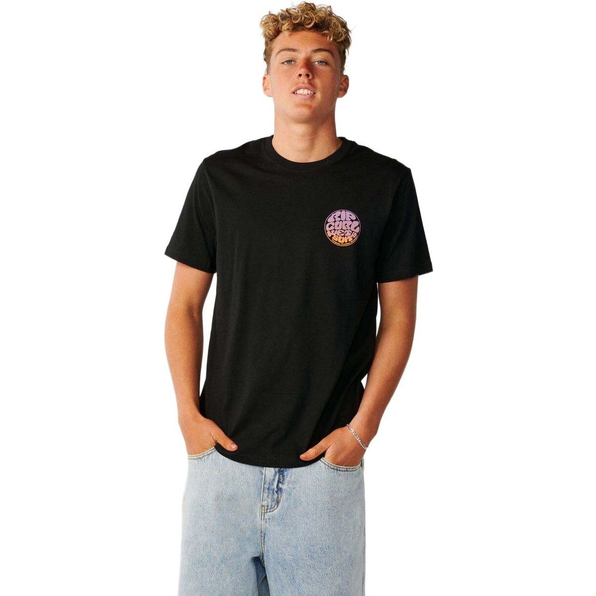 RipCurl Wettie Passage Icon Tee black (0090) S 13PMTE-0090-S
