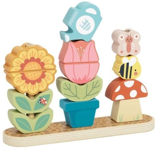 Wooden Stacking Garden by Tooky Toys, for Toddlers