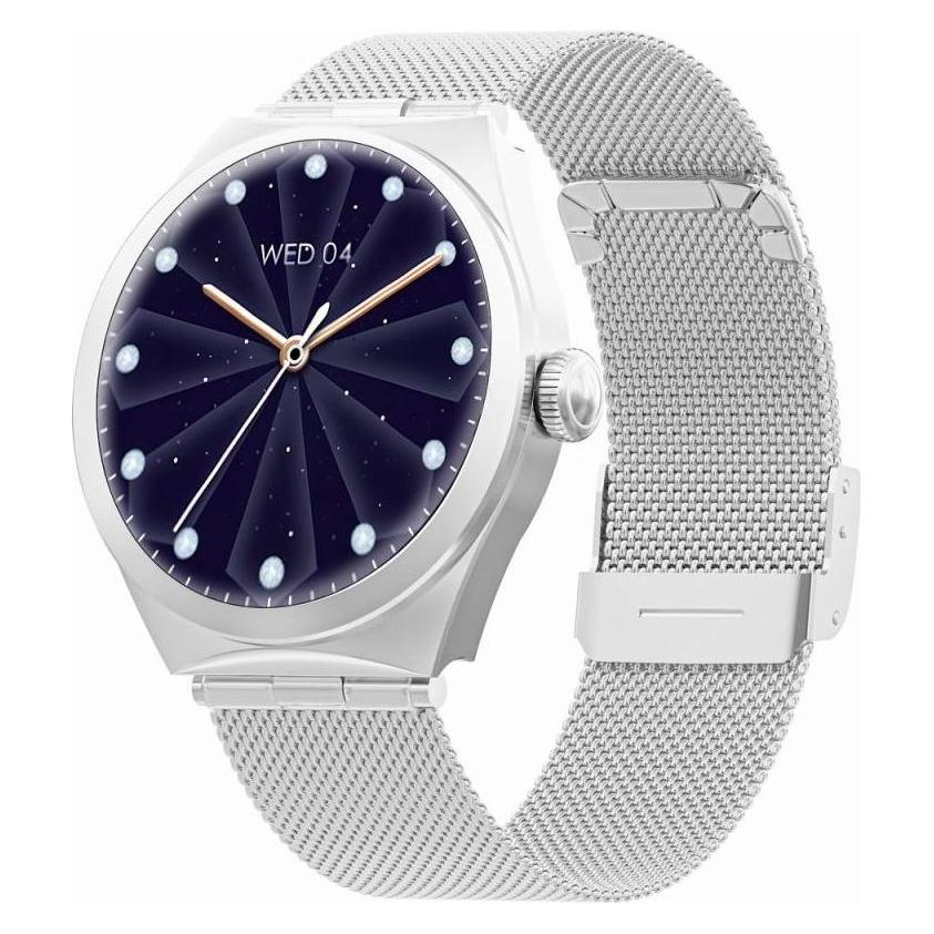 Gravity Smartwatch Smartwatch Srebrny GT25-7 (40 mm, Kunststoff, Silber, ohne SIM) (GT25-7)
