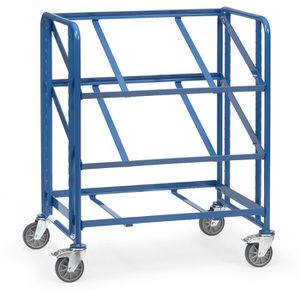 Fetra Eurokastenwagen 2390, offene Rahmen, 820 x 610mm Ladefläche, 3 Etagen, neigbare Böden