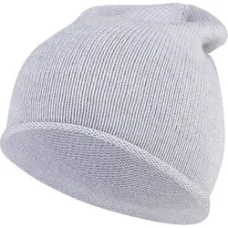 STERNTALER Strickmütze Rollrand, Größe 51 in Silber Silber