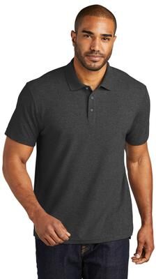 Port Authority K867 C-FREE Cotton Blend Pique Polo Shirt in Charcoal Heather size 4XL   Cotton/Polyester