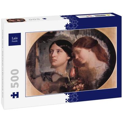 Lais Puzzle Charles Gleyre - Zwei Frauen mit Blumenstrauß, Oval 500 Teile