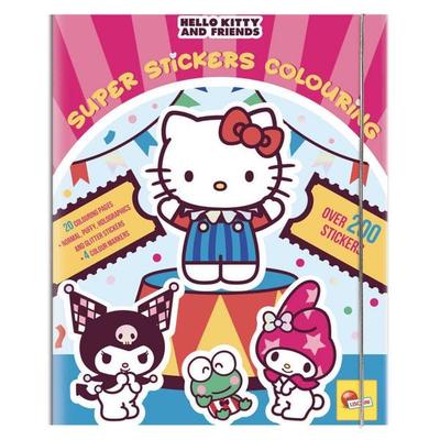 Hello Kitty And Friends Super Sticker & Ausmal-Buch In Display 12, Taschenbuch von , LiscianiGiochi