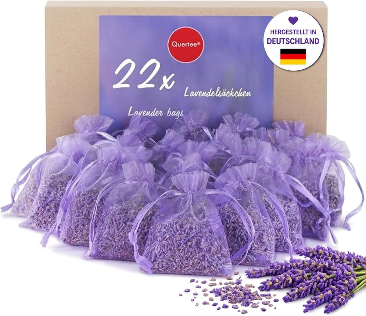 Thijox 22x6g Lavendelzakjes - Natuurlijke Geurzakjes voor Kledingkast en Ontspanning