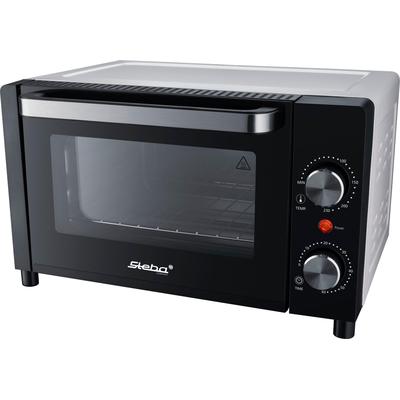 STEBA Minibackofen "KB A9", schwarz-weiß (weiß, schwarz), B:37,5cm H:22cm T:32,5cm, Minibacköfen, Minibackofen