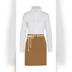 CORSICA - Cord Bistro Apron with Pocket: One Size / Caramel