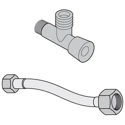 Villeroy & Boch ViClean-L Installationsset, V9901900 V9901900