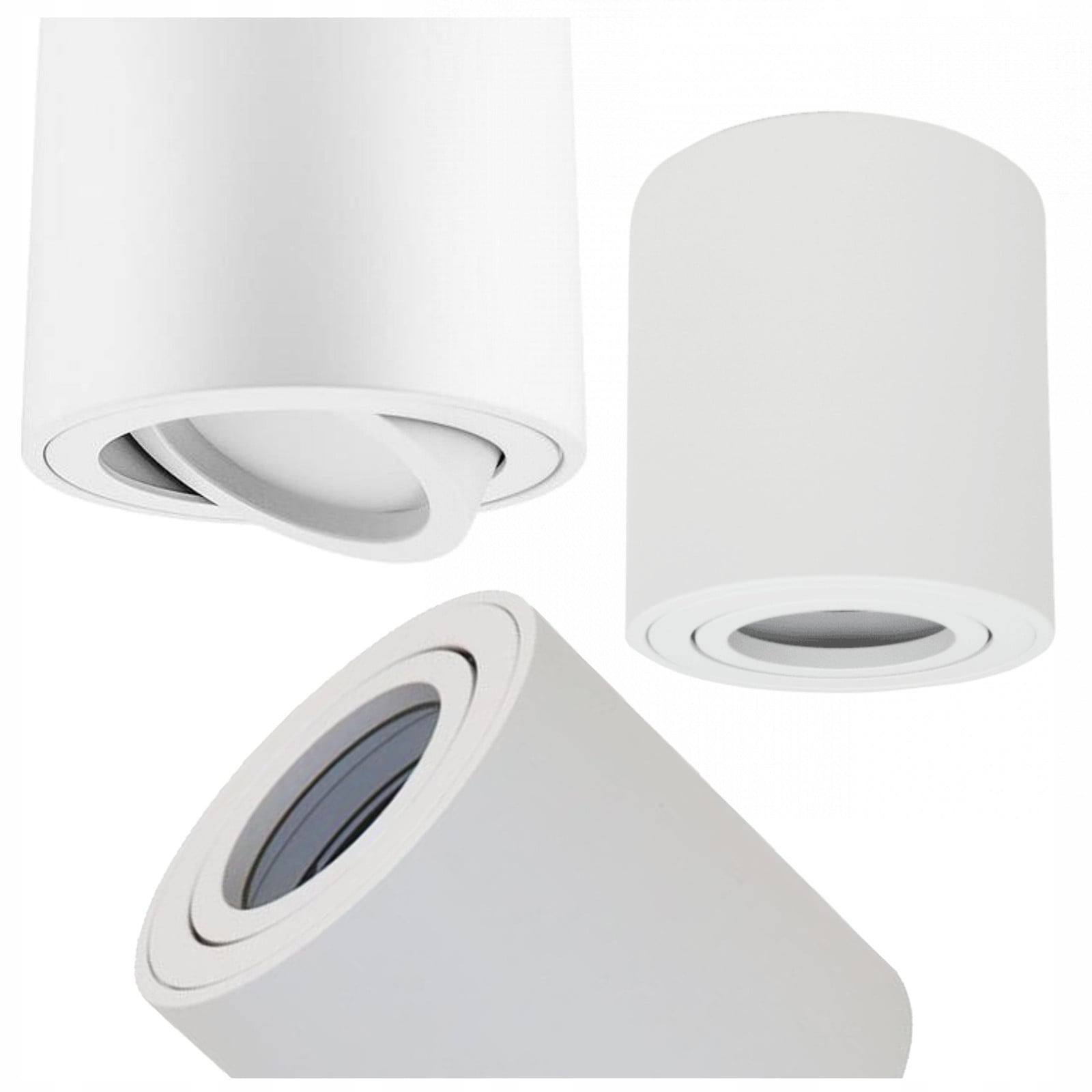 Eco Light Tuba LED inbouwspot met bewegingssensor, wandmontage, rond, wit