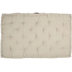 Clayre & Eef Palettenkissen mit Schaumstoff gesteppt, 120x80x8cm, beige