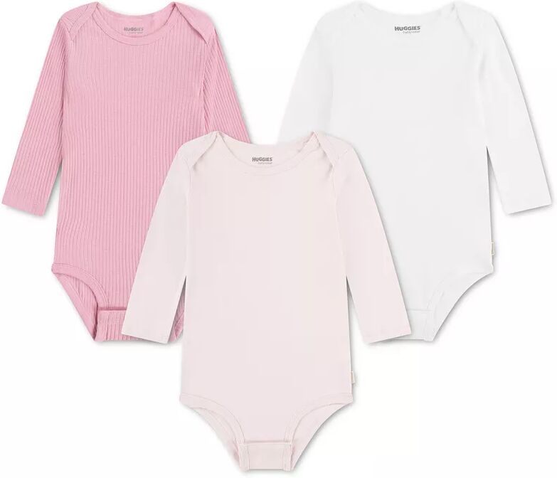 HUGGIES - Body, 3er-Pack, 6 Monate, Rosa