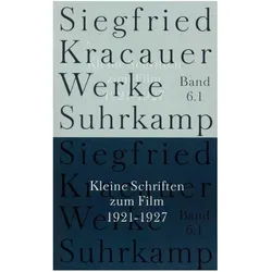 Kracauer,S.:Werke,Kt.6/1-3 Kl.Schr.Film, Schulbücher von Siegfried Kracauer Sabine Biebl, Siegfried Kracauer