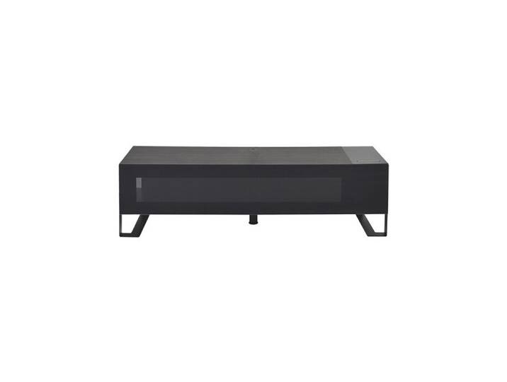 Support TV - ERARD 37610 - Meuble de rangement - 160 cm - Carbone - Bois acier verre trempé