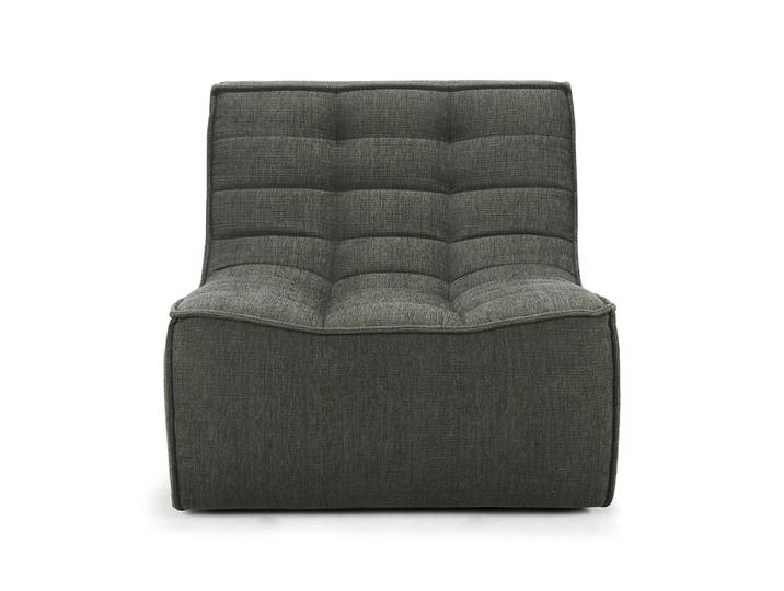 ETHNICRAFT fauteuil modulaire N701 (Musc - Tissu recyclé écologique)