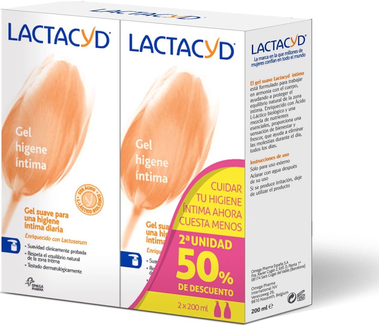 Lactacyd Gel Higiene Íntima 2x200 ml