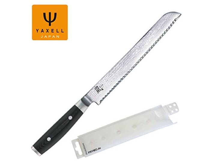 Yaxell RAN 69 Brotmesser 23 cm inkl. PRYMO.de® Klingenschutz