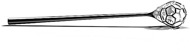 Alessi Honiglöffel Acacia silber B