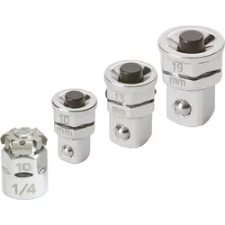 KS Tools GEARplus Stecknuss-Adapter-Satz, metrisch, 4-tlg - 503.4286