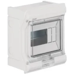 Hager Hubschrauber Vector 1x6 beständiges intravenöses UV IP65 modular VE106SN (Verteiler), Elektronikzubehör + Gehäuse, Grau
