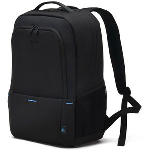 Dicota Laptop-Rucksack Backpack Plus TWO, schwarz, wasserabweisend, recyceltes PET, bis 16 Zoll