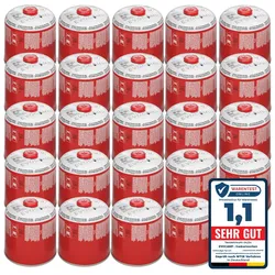 EVOCAMP 24x Gaskartuschen 500g mit Schraubventil Butan/Propan – Zuverlässige Energie für Gaskocher und Outdoor-Aktivitäten