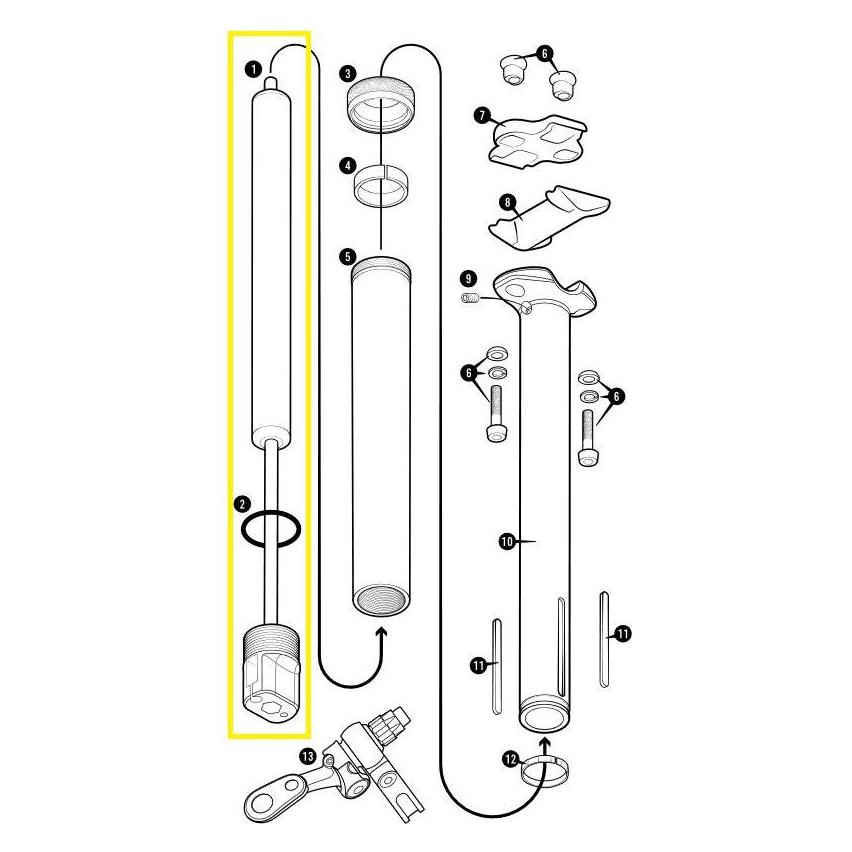 Crankbrothers Highline 3 Cartridge Kartusche, 170mm (40083014)