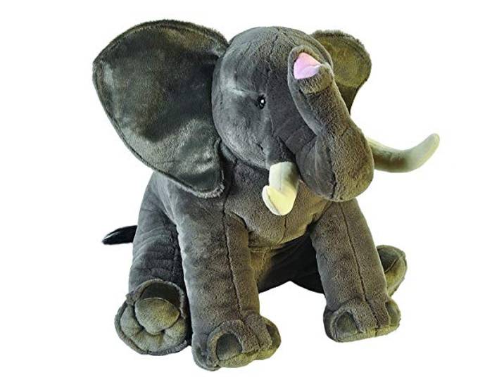 Wild Republic Jumbo Plüsch Elefant, großes Kuscheltier, Plüschtier, Little Biggies, 53 cm