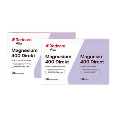 2x Magnesium 400 Direkt RedCare 2x50 St Puder