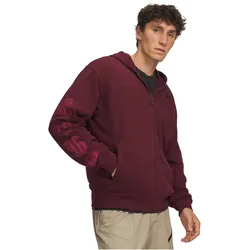 UNDER ARMOUR Rival Lightweight Graphic Kapuzenjacke Herren 625 - vintage maroon/black M