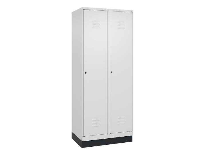 C+P Classic PLUS storage locker, White, with key, New Robust - ideal for offices and reception areas