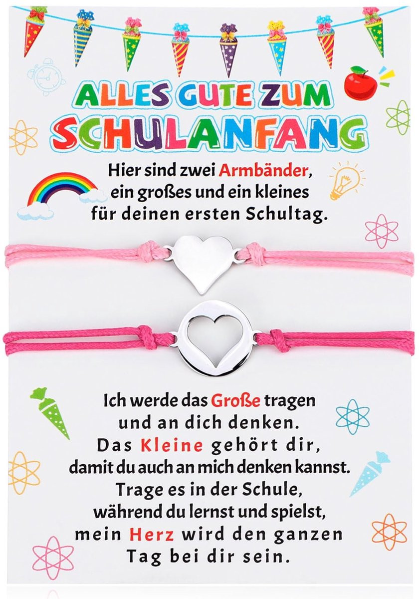 Dailygoods Hartvormige Armband voor Schoolaccessoires en Klaslokaal Decoratie