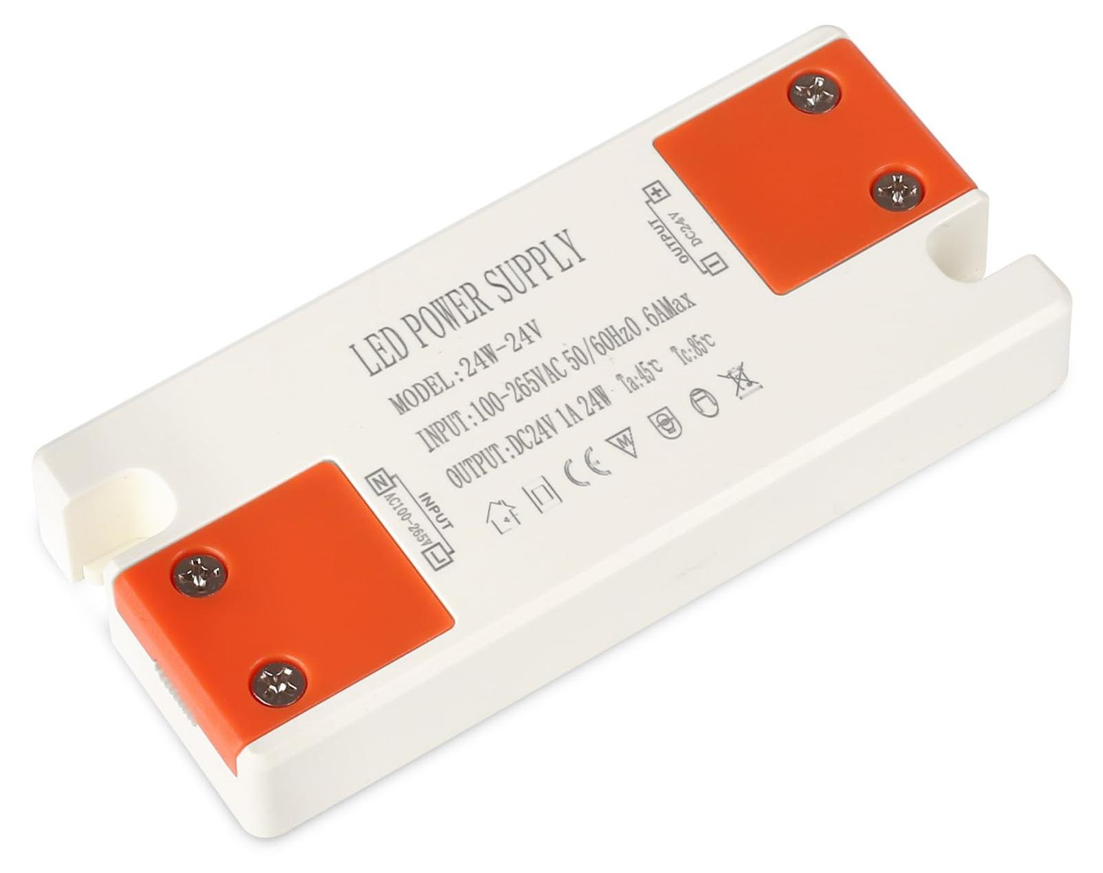 Selius LED Voeding 220V naar 24V 24W AC 1A Ultra Dunne Transformator